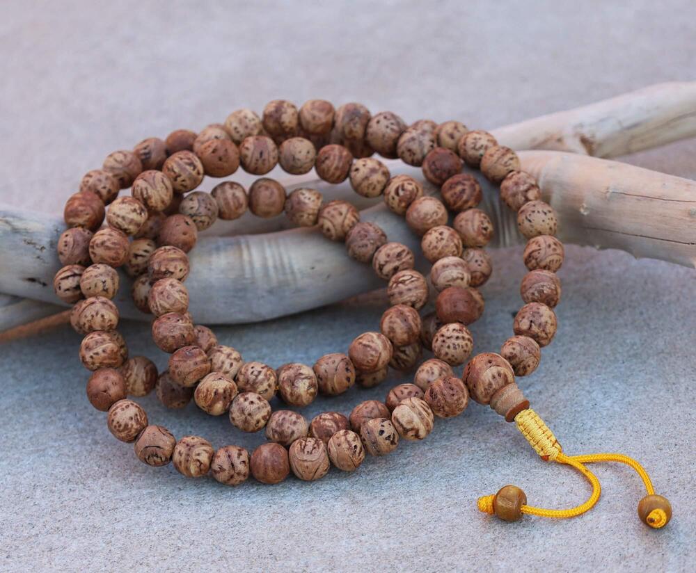 8525 Tibetan Buddhist MEDITATION 108 Beads Genuine BODHISEED MALA